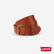 Levis 女款 真皮皮帶 / 精工Logo浮雕皮環 棕 人氣新品