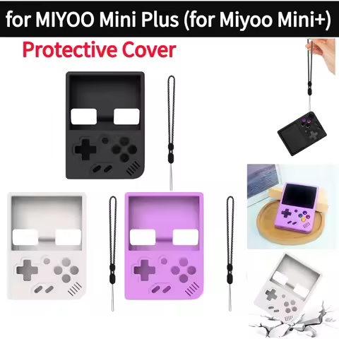 Silicone Protective Cover for MIYOO MINI Plus Sleeve Skin Anti-Scratch for Miyoo Mini+ Handheld Game