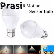 PRASI PIR Motion Sensor Bulb, E27 12W Energy Saving LED Light Bulb, Durable Auto ON/ Infrared Radiat