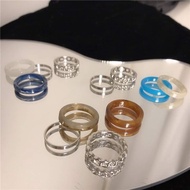 Set of 4 pastel rings I 2GIRLS ACCESSORIES I