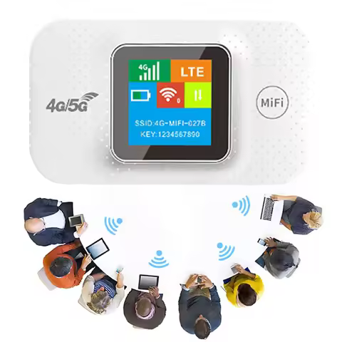 4G LTE Portable WiFi Hotspot 3000mAh 150Mbps Pocket Mobile Hotspot Support 8 To 10 Users with Sim Ca