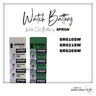 SPRON SR616SW SR626SW SR621SW JAPAN SILVER OXIDE WATCH BUTTON BATTERY 1.55V