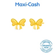 Graceful Bows Earrings in 999 Gold