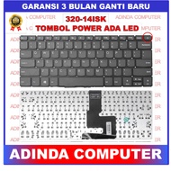 TOMBOL Lenovo Ideapad Yoga Keyboard 320-14isk S145-14ast S145-14igm S145-14iil S145-iwl LED Power Button