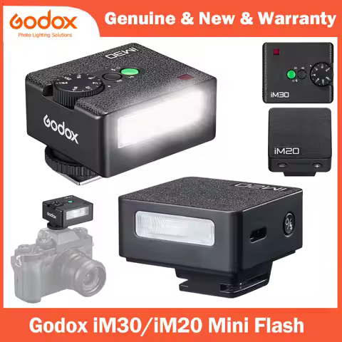 Godox iM30 iM20 Mini Camera Flash for Canon Fuji f1-230 Sony zv1 zve10 Ricoh gr3 Nikon Panasonic Oly