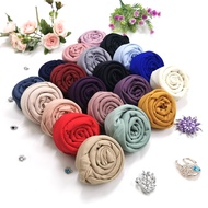 [Original Chiffon Voile] Tudung Bawal Chiffon Premium Plain Chiffon Voile Bidang 45 Borong Murah Hijab Scarf