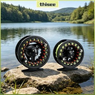 THISEPH Fly Reel Combo, Large Arbor Aluminum Fly Fishing Reel, Smooth WF Floating Fly Line 3/4 5/6 W