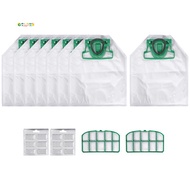 For VK200 FP200 Parts for  Kobold Vacuum Cleaner Bag Replacement Filter 8 VK200 Bags+2 HEPA Filters+