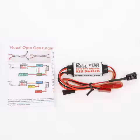 Rcexl Opto Gas Engine Kill V2.0 for RC Gasoline Motor Plane Fixed Wing Airplane Ignition Cut Off Ver