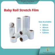 Baby Roll Mini Stretch Film 60mm 80mm 100mm 120mm Wrapping Film Wrapping Plastic Stationery Office H