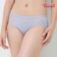 Triumph-Comfortable Zero Feeling Series Basic Style Plain Mid-Waist Boxer Briefs M-EL Smoked Purple 
