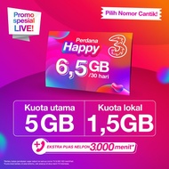 SPECIAL LIVE - Kartu Perdana Tri Happy 6,5GB 30 Hari.