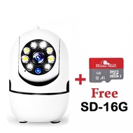 Hivison กล้องวงจรปิดไร้สาย Q1-LED กล้อง wifi 5ล้านพิกเซล กล้องวงจรปิด wifi360 องศา กลางแจ้ง home sec