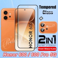 For Honor 600 Pro 5G 2IN1 Full Screen Protector Tempered Glass For Honor 600 600Pro Honor600 Honor60