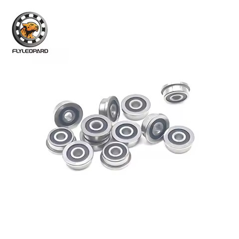 10Pcs F623 F695 F625 F688 F605 F684 F624 F698 -2RS Bearing Flanged Miniature Deep Groove Ball Bearin