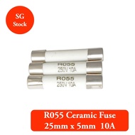 Ceramic Fuse 250V 10A R055 5*25mm