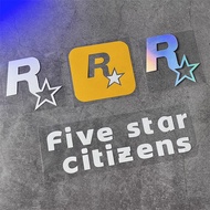 Car Sticker JDM Modified Video Game Merchandise GTA5 Speed R Star Car Sticker Triangle Window Sticke
