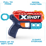 {ORIGINAL} ZURU X-SHOT KICKBACK FOAM DARTS BLASTER (36184)