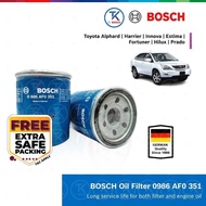 Bosch Oil Filter for Toyota Camry / Innova / Estima / Hilux / Fortuner / Harrier / Hiace 0986AF0351