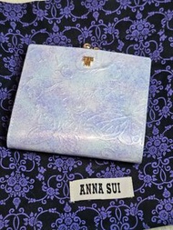 全新Anna Sui淺紫銀包