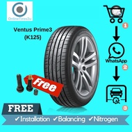 215/45R17 - Hankook Ventus Prime3 (K125)  Prime4 (K135)  (With Installation)