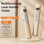 AELEGANT Laser Pointer Clicker, 2.4GHz Meeting Wireless Flip Pen Clicker, Durable Infrared Remote Re