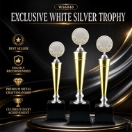 WS6040 Exclusive White Silver Trophy | WS6040 Piala Pusingan Eksklusif