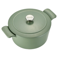Corelle Brands 康寧餐具 Snapware 琺瑯鑄鐵鍋 5.9kg 5.5L  25cm  石灰綠  1個