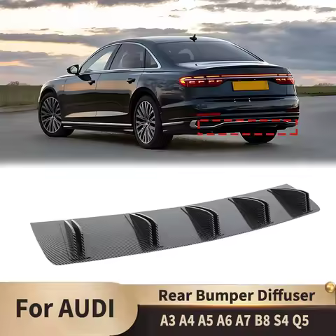 Car Universal Rear Bumper Diffuser Spoiler for AUDI A3 A4 A5 A6 A7 B8 S4 Q5 81.5cm Bodykit Tuning Sp