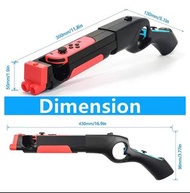 遊戲槍控制器 相容於 Joy Cons 手把 射擊遊戲 相容 Nintendo Switch, Switch OLED 等射擊遊戲  qqbckp Game Gun Controller Compatible with Joy Cons Hand Grips Shooting Games Compatible with Nintendo Switch, Switch OLED and Other Shooting Games