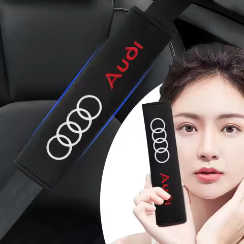 Car Seat Belt Cover Styling Cotton Safety Shoulder Protector For Audi A4 B5 B6 B7 8P 8V 8L A5 C7 4F 