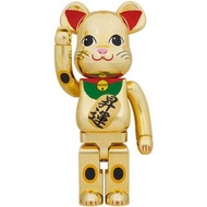 🔥罕有款🔥巜 MEDICOM TOY BE@RBRICK 招財貓 金色 昇運 1000% 》
