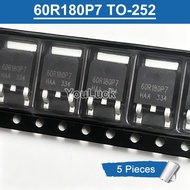 5pcs 60R180P7 TO-252 600V/18A N-Channel MOSFET Transistor New Original