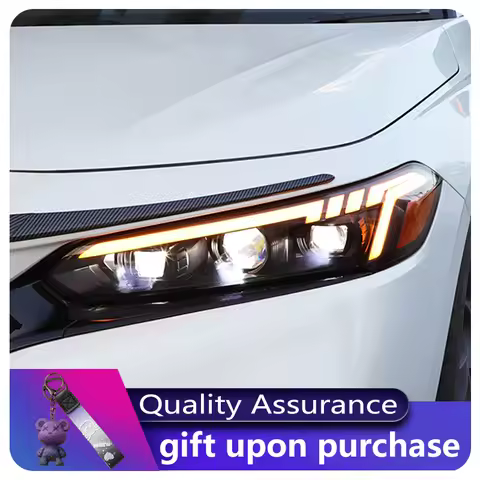 2 PCS Auto Lights For Honda Civic G11 2022 2023 Front Lamp Modified Dynamic DRL Headlight LED Projec