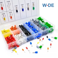 800pcs Insulated Ferrule Terminal Wire Cord End Pressed Crimping Terminal Kit E0506 1008 0508 7508 2