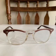 50s 美國製 american optical 鏡框 AO 老眼鏡 透明 老品 cityboy 鏡架 眼鏡 膠框 美式 騎士 強尼戴普