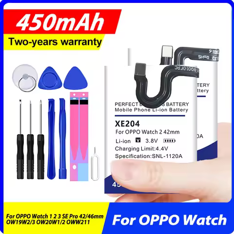 DaDaXiong XE906 XE910 XE204 XE203 BLW007 BLW003 New Battery For OPPO Watch 1 2 3 SE Pro 42/46mm OW19