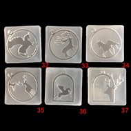 New Mirror Acrylic Frame DIY Epoxy Mold Pegasus Pegasus Antlers UV Glue Frame