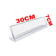 Acrylic Table Business Card Stand - Acrylic Stand reserved 30 cm x 7 cm 30x7