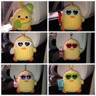 GANTUNGAN Po 1-3H, Realpict, keychain/ amigurimi duck couple knitted hanger