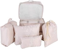 7 Set Portable Packaging Cube Anti Tear Travel Luggage Organiser Waterproof Clothing Storage Bags wi