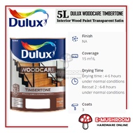 5L ICI Dulux Timbertone Interior Varnish Cat Varnish Kayu