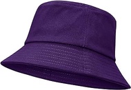 Unisex Athletic Bucket Hat Solid Colors Sun Hat with UV Protection for Outdoor Sports Packable Summer Hats Deep Purple