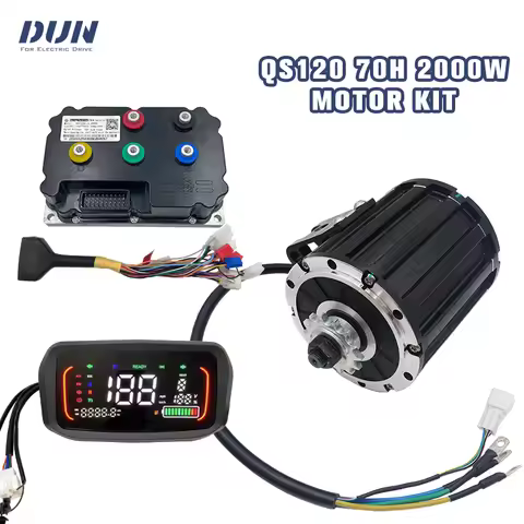 2KW QS 120 70H Motor Kit with Fardriver 72300 Controller & Display