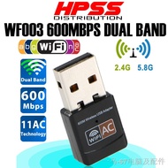 ☄☃T-WOLF WF003 WF001 600Mbps Dual Band Wireless Lan Mini USB PC WiFi Adapter. LIKE WN725N WN727N WN8