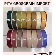 10Yard & 25Yard - 1.9cm | PREMIUM IMPORTED GROSGRIN RIBBON | GGS 6/8"