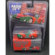 (STANDARD/BLISTER) MINI GT 1/64 #990 MAZDA RX-7 LB-SUPER SILHOUETTE 787B ORANGE GREEN