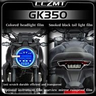 For ZONTES GK 350 GK350 gk350 headlight film smoked black tail light instrument film transparent pro