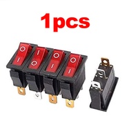 Saklar Gepeng 3 Pin - Tombol Merah I & O - KCD3