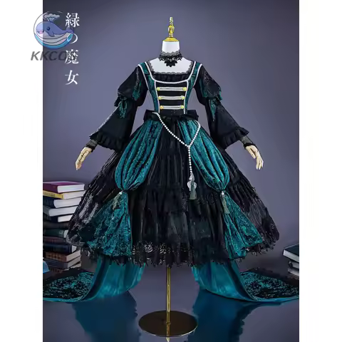 Black Butler Cosplay Costume Xiaer Dress Char Green Witch Anime Boke Char Male Halloween Carnival An